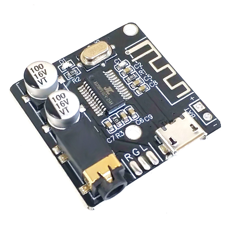 thumbnail image 2 of Bluetooth Audio Receiver Board Bluetooth 5.0 MP3 Lossless Decoder Board Wireless Stereo Music Module 3.7-5V XY-BT-Mini 2 of 11