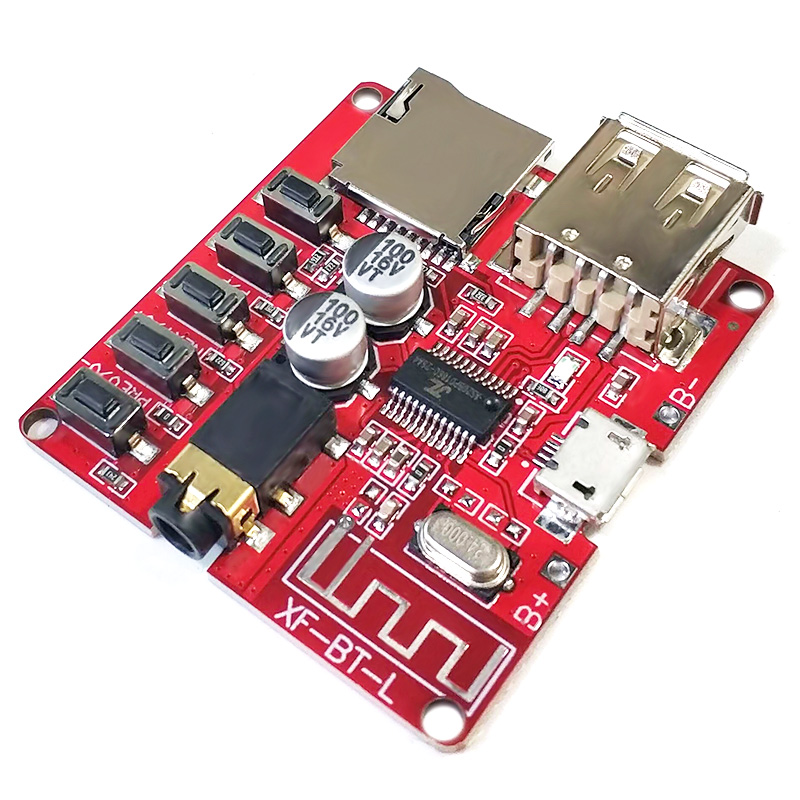 Bluetooth power amplifier board Bluetooth audio receiver module car Bluetooth speaker modification decoder board mp3 playback